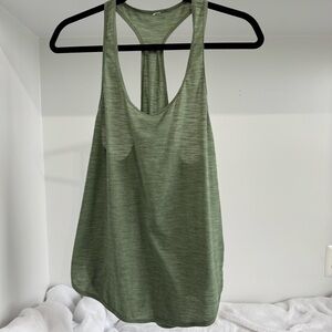 Lululemon Athletica 105 Singlet Racerback Tank Top - Heathered Desert Olive NWOT